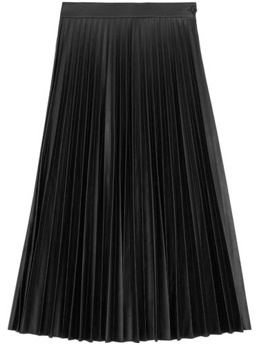 Jupe mi-longue plissée en cuir artificiel - MM6 Maison Margiela - Modalova