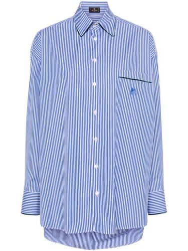 Chemise en coton à logo brodé - ETRO - Modalova