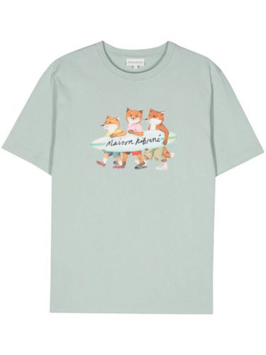 T-shirt en coton à motif Fox - Maison Kitsuné - Modalova