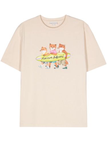 T-shirt en coton à motif Fox - Maison Kitsuné - Modalova