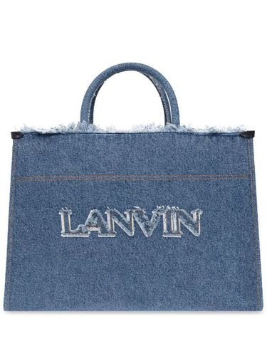 Sac cabas à logo brodé - Lanvin - Modalova