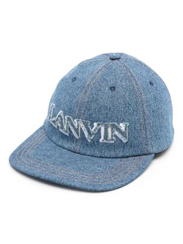 Casquette en jean à logo appliqué - Lanvin - Modalova