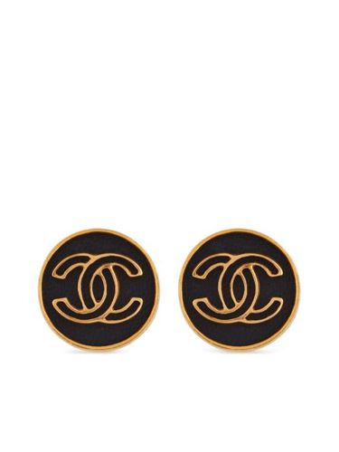 Boucles d'oreilles à logo CC (2001) - CHANEL Pre-Owned - Modalova