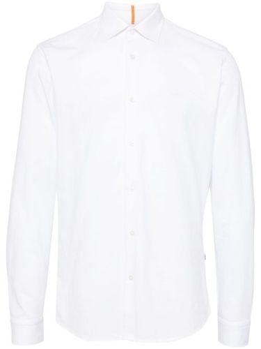 BOSS chemise à logo brodé - Blanc - BOSS - Modalova
