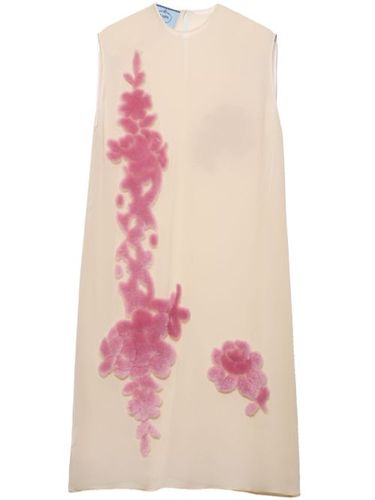 Robe mi-longue Georgette - Prada - Modalova