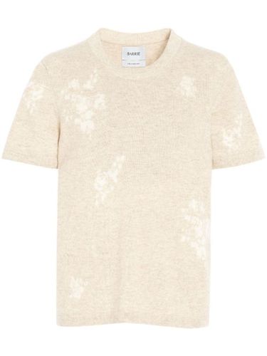 T-shirt en cachemire à fleurs - Barrie - Modalova