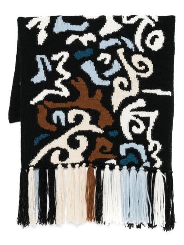 Foulard à motif en jacquard - Ermanno Scervino - Modalova