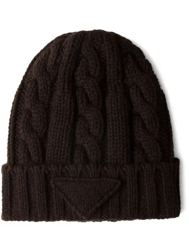 Prada bonnet en cachemire - Marron - Prada - Modalova