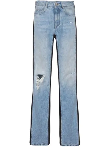Jean à empiècements en maille - Balmain - Modalova