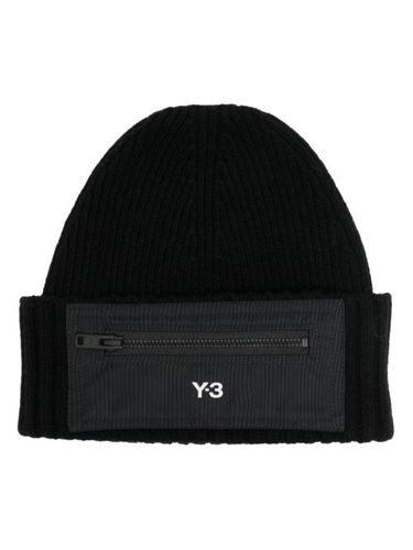 Bonnet en laine à logo imprimé - Y-3 - Modalova