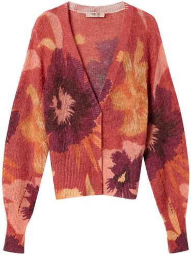 TWINSET cardigan à fleurs - Rouge - TWINSET - Modalova