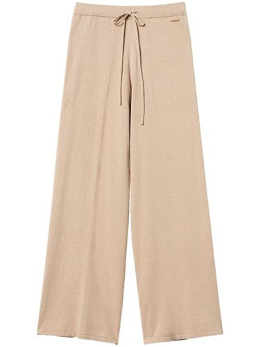 Pantalon palazzo en maille - TWINSET - Modalova