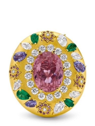 Bague Flower en 20ct sertie de pierres - BUDDHA MAMA - Modalova