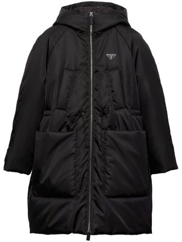 Prada manteau à plaque logo - Noir - Prada - Modalova