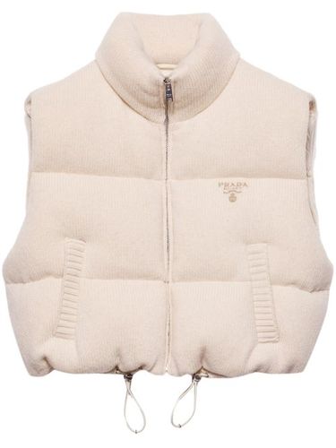 Gilet à logo brodé - Prada - Modalova
