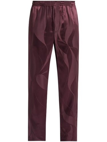 Pantalon à motif abstrait en jacquard - Qasimi - Modalova