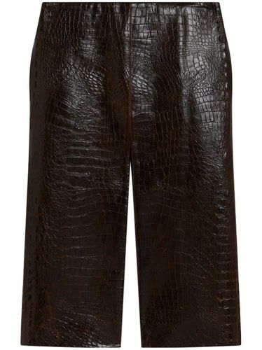 Jupe mi-longue à effet peau de crocodile - Stella McCartney - Modalova