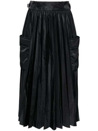 Jupe mi-longue à design plissé - sacai - Modalova