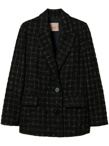 TWINSET blazer à carreaux - Noir - TWINSET - Modalova