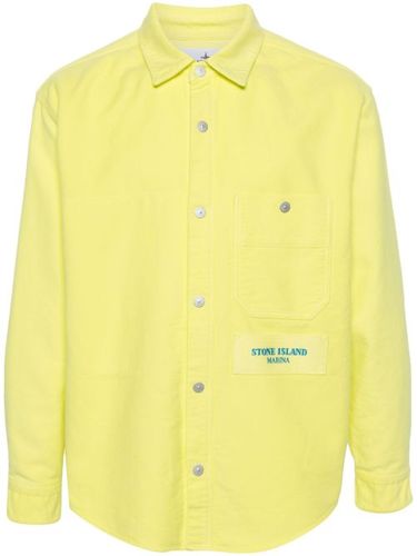 Chemise à logo brodé - Stone Island - Modalova