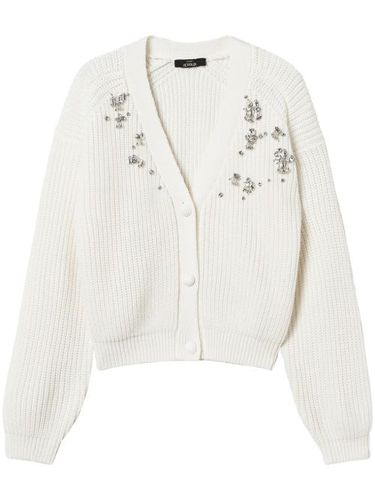 Cardigan à détails brodés - TWINSET - Modalova