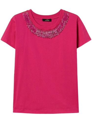 TWINSET t-shirt à franges - Rose - TWINSET - Modalova