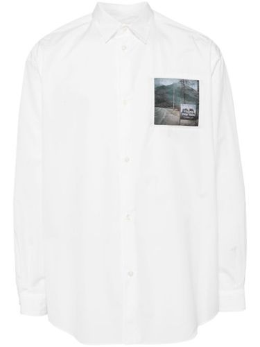 Chemise en coton à patch logo - Undercover - Modalova