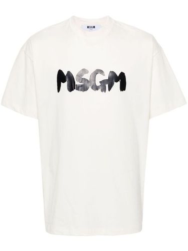 T-shirt à logo imprimé - MSGM - Modalova