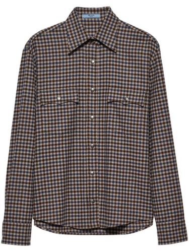 Prada chemise en laine - Marron - Prada - Modalova