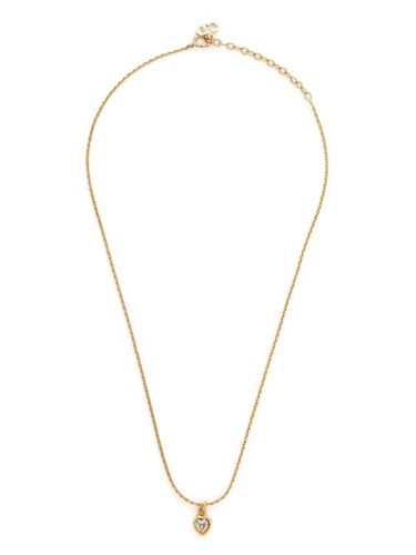 Collier à petit pendentif cœur strassé - Christian Dior Pre-Owned - Modalova