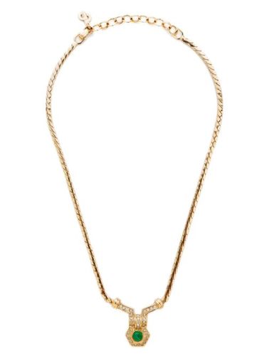 Collier à pendentif strassé - Christian Dior Pre-Owned - Modalova