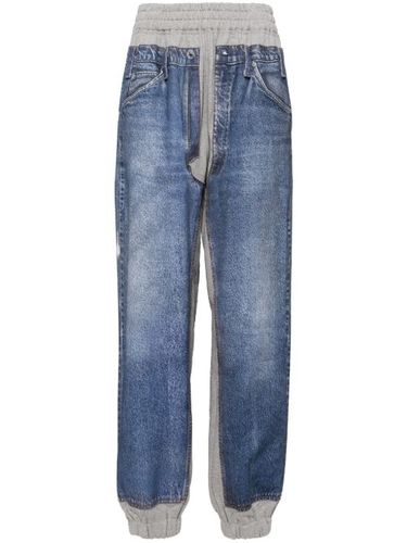 Pantalon de jogging à imprimé jean - pushBUTTON - Modalova