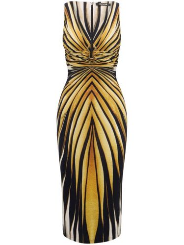 Robe mi-longue à imprimé Ray of Gold - Roberto Cavalli - Modalova