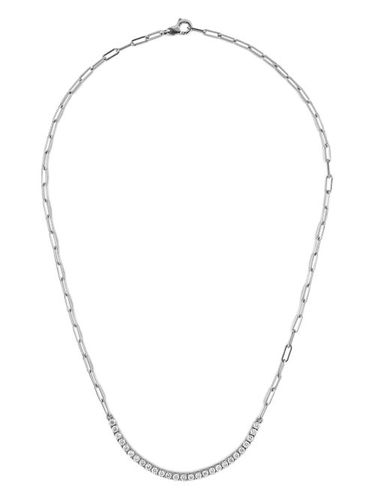 Collier en or blanc 18ct pavé de diamants - Jewels Aficionado - Modalova