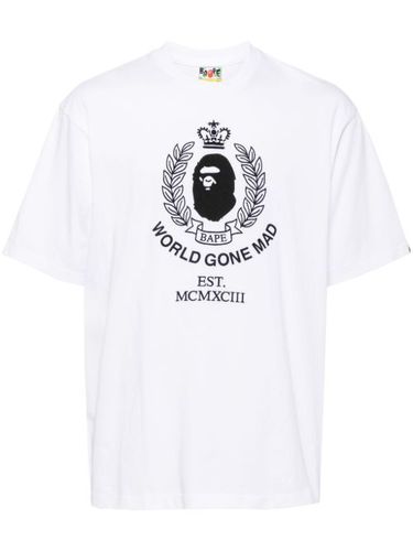 T-shirt ample à logo écusson - A BATHING APE® - Modalova