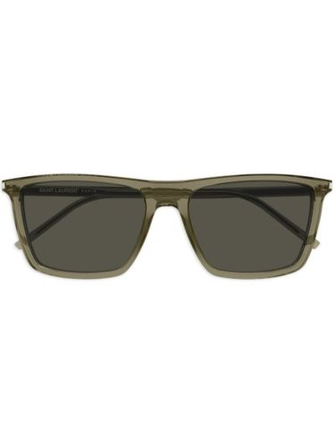 Lunettes de soleil à monture rectangulaire - Saint Laurent Eyewear - Modalova