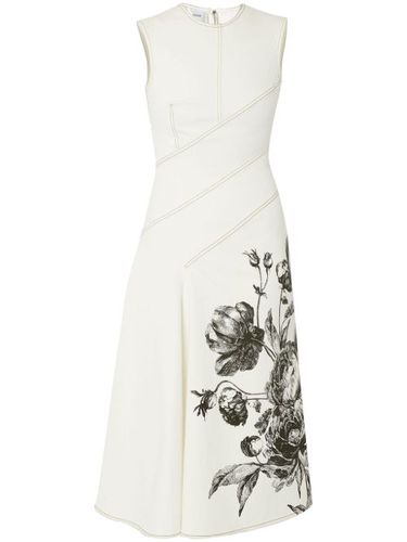 Robe mi-longue sans manches à fleurs - ERDEM - Modalova