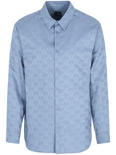 Chemise à logo en jacquard - Armani Exchange - Modalova