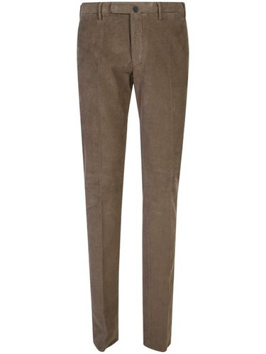 Pantalon en coton à étiquette logo - Incotex - Modalova