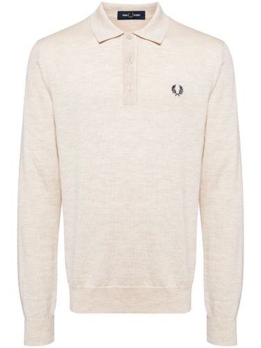 Polo en laine mélangée - Fred Perry - Modalova