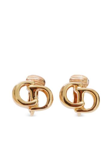 Boucles d'oreilles CD à clips - Christian Dior Pre-Owned - Modalova
