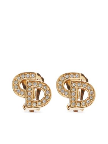 Boucles d'oreilles à strass - Christian Dior Pre-Owned - Modalova