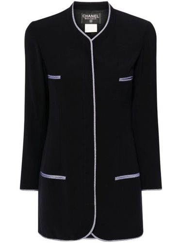 Veste à col contrastant - CHANEL Pre-Owned - Modalova