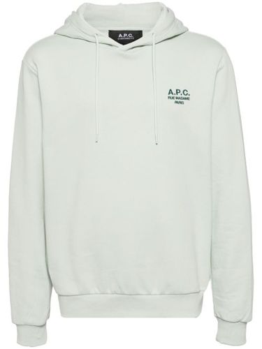 A.P.C. hoodie à logo brodé - Vert - A.P.C. - Modalova
