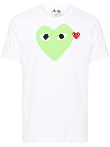 T-shirt en coton à motif cœur signature - Comme Des Garçons Play - Modalova