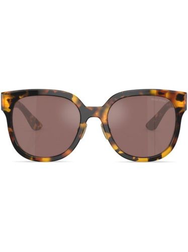 Lunettes de soleil à monture carrée - Miu Miu Eyewear - Modalova