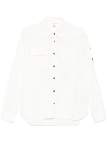 Chemise en coton à détail de lentille - C.P. Company - Modalova