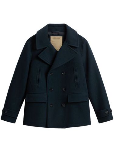 Woolrich manteau Melton - Bleu - Woolrich - Modalova