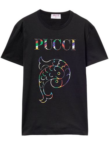 T-shirt en coton à logo imprimé - PUCCI - Modalova