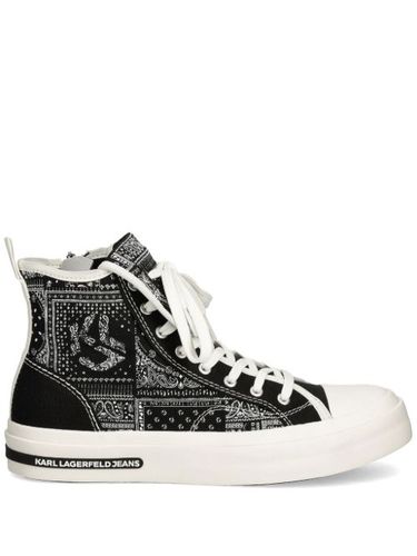Baskets à imprimé bandan - Karl Lagerfeld Jeans - Modalova